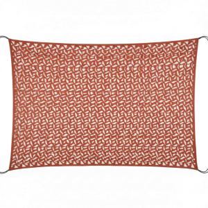 Vela de sombra reversible ''camuflaje'' 3 x 4m terracota