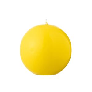 Vela esférica de 50 horas, amarilla, 15 cm de diámetro