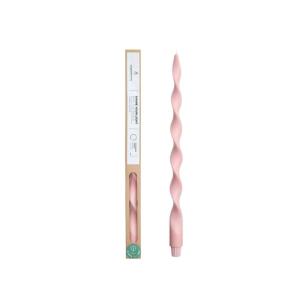 Vela espiral rosa 40 cm