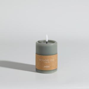 Vela LED verde 10 cm