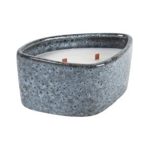 Vela perfumada Cedro azul en tarro de cerámica azul