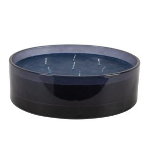 Vela perfumada Cedro azul en tarro de vidrio azul
