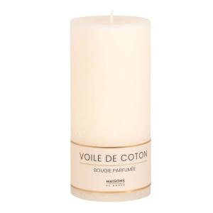 Vela perfumada color blanco Alt. 15 cm