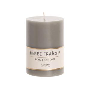 Vela perfumada color verde Alt. 10 cm