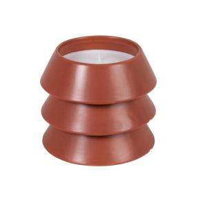 Vela perfumada con efecto terracota