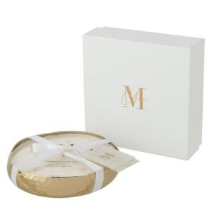 Vela perfumada en maceta dorada 19x19x4,5 cm