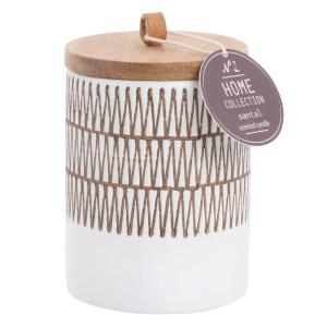 Vela perfumada en tarro de cerámica y acacia, 300g