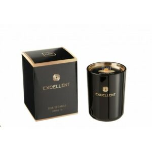 Vela perfumada excellent esencia abeto siberia negro 50 hor…