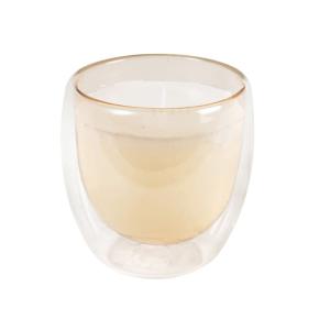 Vela perfumada Limón Tonka en vidrio transparente de doble…