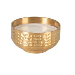 Vela perfumada Madera Espaciada en metal dorado
