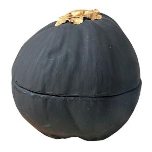 Vela perfumada negra/dorada, 800g