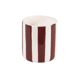 Vela perfumada Té negro con mora en tarro de cerámica roja…