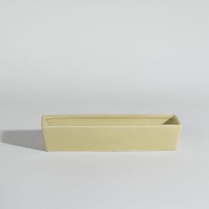 Vela perfumada ''Verbena'' en recipiente de cerámica amaril…