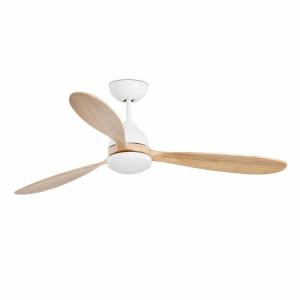 Ventilador con luz 51 madera 132cm