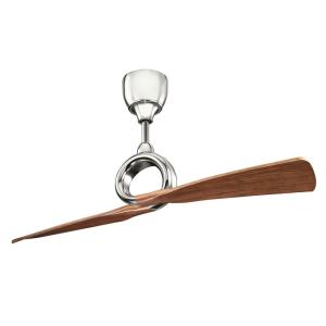 Ventilador de techo 137 cm acero ABS níquel madera