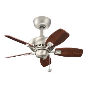 Ventilador de techo 76 cm acero gris y madera