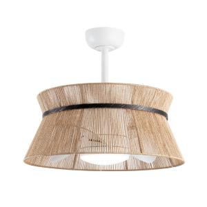 Ventilador de techo con pantalla decorativa y luz led