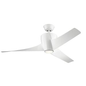 Ventilador de techo LED 142 cm ABS blanco