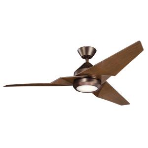Ventilador de techo LED 152 cm acero ABS bronce