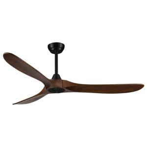 Ventilador de techo silencioso de madera 3 palas 152cm