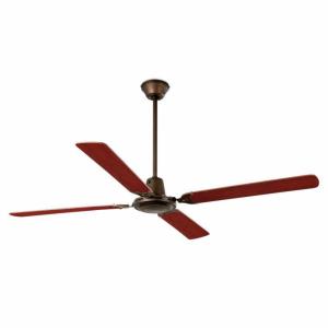 Ventilador sin luz marrón acero