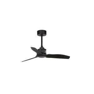 Ventilador sin luz negro mate policarbonato 81cm