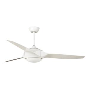 Ventilador techo Ø142 cm blanco AC LED 18W c/ mando