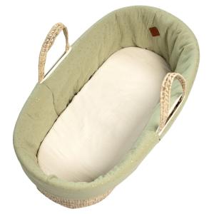 Vestidura de moisés en gasa de algodón Lunares Dorados Vert…