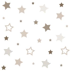 Vinilo de estrellas infantiles beige