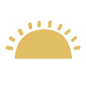 Vinilo decorativo adhesivo sol amarillo