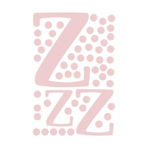Vinilo decorativo de pared Zzz rosa