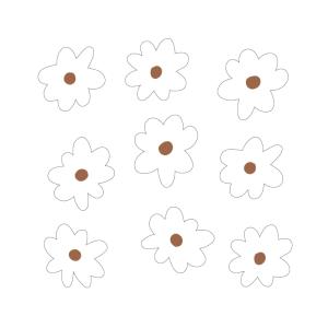 Vinilos decorativos adhesivos margaritas blancas