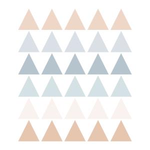 Vinilos decorativos adhesivos triangulos azul y beige