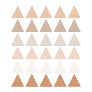 Vinilos decorativos adhesivos triangulos marrón y beige