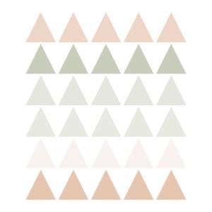 Vinilos decorativos adhesivos triangulos verde y beige