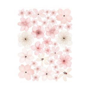Vinilos decorativos Flores Verano rosa