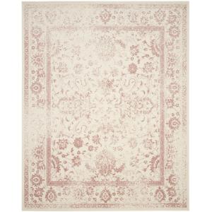 Vintage avorio/rosa alfombra 245 x 305