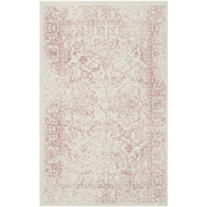 Vintage avorio/rosa alfombra 75 x 180