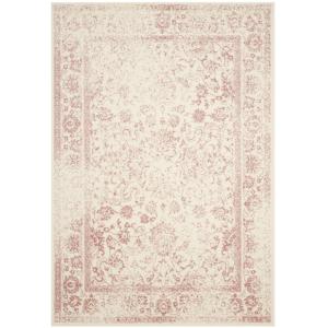 Vintage neutro/rosa alfombra 185 x 275