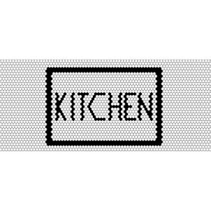 Vinylteppich kitchen 97x48cm