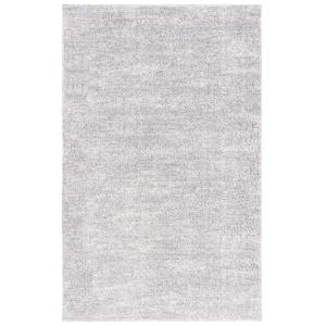 Yute shag gris/marfil alfombra 135 x 200