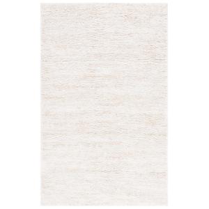Yute shag marfil/beige alfombra 135 x 200