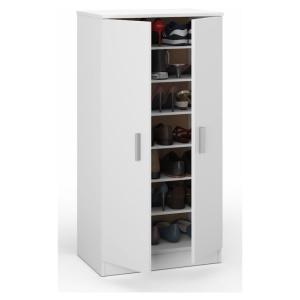 Mobimarket - Armario Zapatero 6 estantes blanco