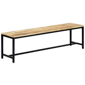 Banco de comedor madera maciza de mango en bruto 160 cm vid…