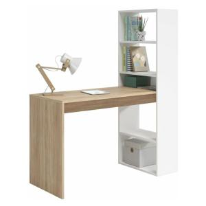 Mesa de escritorio con estantería Duplo Blanco Artik (Blanc…