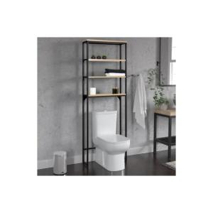 Estantería baño estantería rectangular ducha 3 niveles aluminio 65,5 x 29,5  x 18 cm. Estantes de baño para colgar pared, organiz