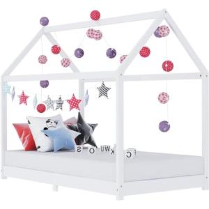 Estructura de cama,Cama industrial infantil madera maciza p…