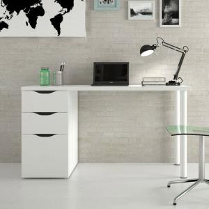 Hogar24 - Mesa Escritorio con cajones Athena Blanco artik 1…