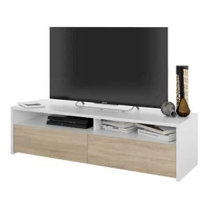 Mesa multimedia para tv estilo minimalista color blanco y r…