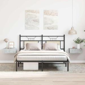 Vidaxl - Mesitas de noche flotantes 2 ud madera ingeniería…